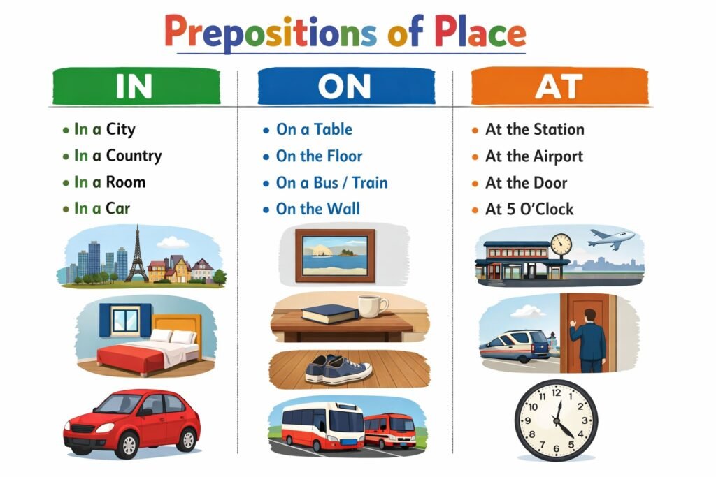 Prepositions of Time: In, On, At