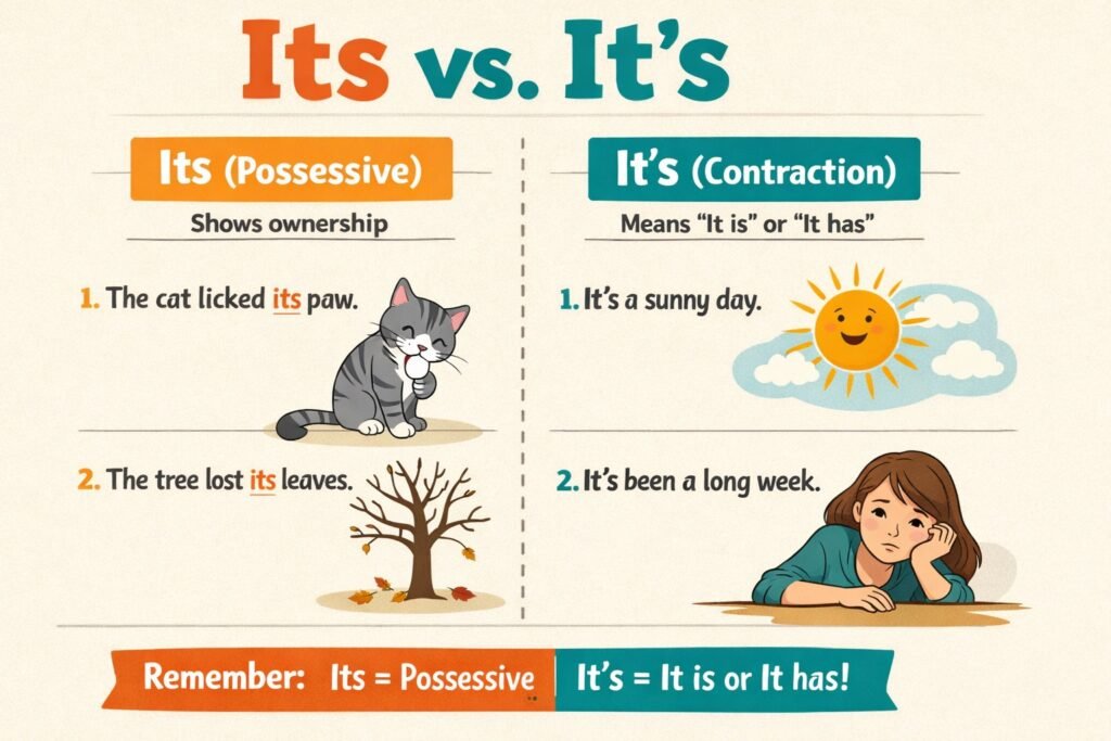 its vs it's difference chart